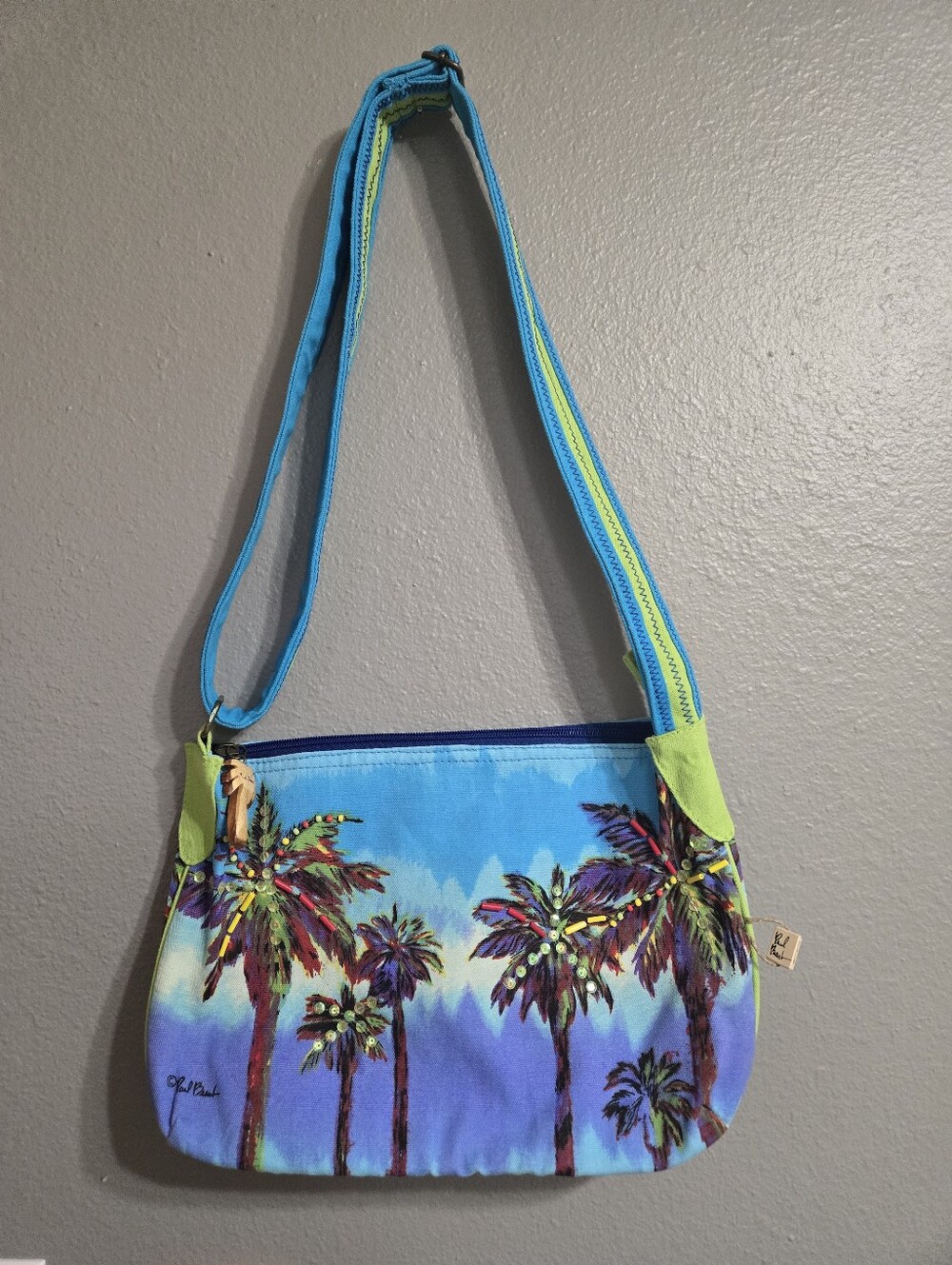 Paul Brent Beach Palm Tree Crossbody Purse
